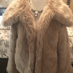 Banana Republic faux fur coat.